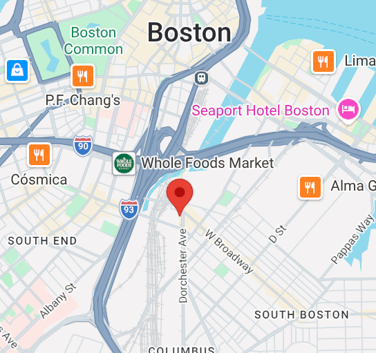 West Broadway & Dorchester Ave intersection map
